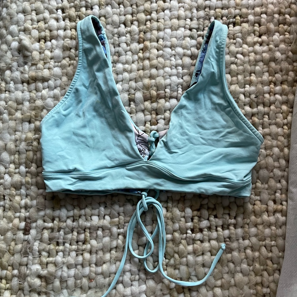 Light blue maaji reversible plunge top